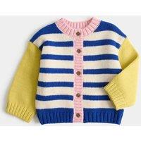 M&S Striped Cardigan (0-5 Yrs) Multi