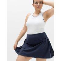 Goodmove Pleated High Waisted Skort Dark Navy