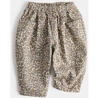 M&S Pure Cotton Leopard Print Jeans (0-5 Yrs) Brown