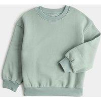 M&S Cotton Rich Sweatshirt (2-8 Yrs) Green