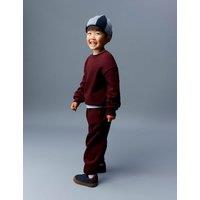 M&S Cotton Rich Plain Joggers (2-8 Yrs) Dark Burgundy