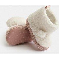 M&S Baby Borg Bear Pram Boots (0-18 Mths) Cream