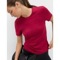 Goodmove Round Neck Fitted T-Shirt Raspberry