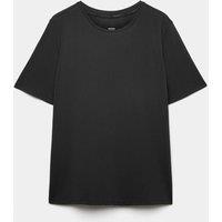 Goodmove Round Neck Mesh Relaxed T-shirt Black