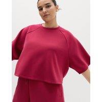 Goodmove Sand Wash Boxy Top Raspberry