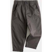 M&S Cotton Rich Pull On Cargo Trousers (2-8 Yrs) Carbon