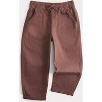 M&S Cotton Rich Pull On Cargo Trousers (2-8 Yrs) Brown