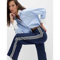 M&S Side Stripe Straight Leg Joggers Navy Mix