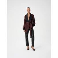 M&S Faux Leather Straight Leg Trousers Black