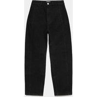 M&S Cotton Rich High Waisted Carrot Leg Jeans Black