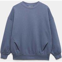 Goodmove Cotton Rich Oversized Sweatshirt Smokey Blue