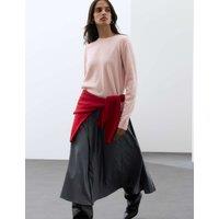 Autograph Pure Cashmere Crew Neck Jumper Blush Pink