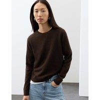 Autograph Pure Cashmere Crew Neck Jumper Bitter Chocolate