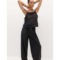 M&S Relaxed Balloon Trousers Black