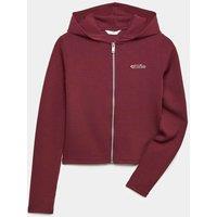 M&S Sporty Zip Through Hoodie (6-16 Yrs) Burgundy