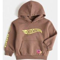 M&S Cotton Rich Hot Wheels Hoodie (2-8 Yrs) Brown