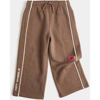 M&S Cotton Rich Hot Wheels Wide Leg Joggers (2-8 Yrs) Brown