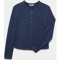 M&S Button Through Top (6-16 Yrs) Navy
