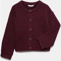 M&S Fluffy Cardigan (6-16 Yrs) Burgundy