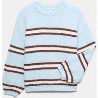 M&S Slouchy Knit Jumper (6-16 Yrs) Blue Mix