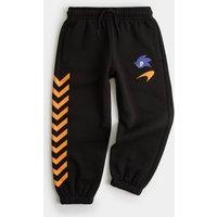 M&S Cotton Rich Sonic X McLaren Joggers (2-8 Yrs) Black Mix