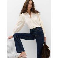 M&S Lyocell Rich Western Style Collared Shirt Beige