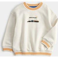 M&S Cotton Rich Sonic X McLaren Sweatshirt Ecru Mix