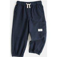 M&S Relaxed Denim Cargo Jeans (2-8 Yrs) Navy