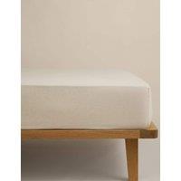 M&S Cotton Rich StayPut Extra Deep Fitted Sheet with Cashmere Cream