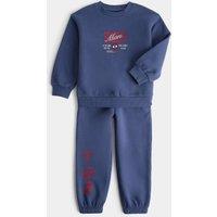 M&S 2 Piece Cotton Rich Spider-Man Outfit (2-8 Yrs) Slate Blue