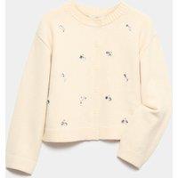 M&S Bling Cardigan (6-16 Yrs) Ecru