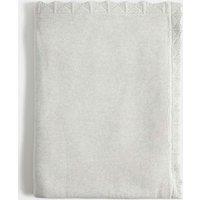 M&S Kids' Pure Cotton Faux Fur Lined Shawl Grey Marl