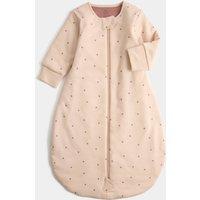 M&S Cotton Rich 2.5 Tog Heart Sleeping Bag (0-36 Mths) Pink Mix