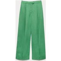 JAEGER Straight Leg Trousers Green