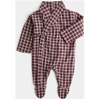 M&S Checked Pramsuit (0-12 Mths) Red Mix