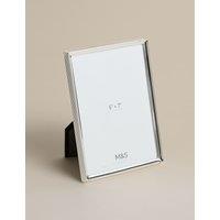 M&S Ribbed Silver Plated Photo Frame 5x7 inch Silver