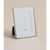 M&S Layered Mount Photo Frame 4x6 inch Silver
