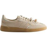 M&S Suede Bead Detail Trainers Light Grey