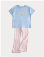 Two Piece Cotton Rich Lemon Kickflare Outfit (2-10 Yrs)