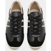M&S Leather Retro Side Detail Trainers Black