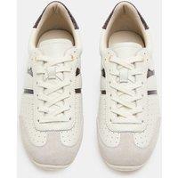 M&S Leather Retro Side Detail Trainers Cream