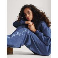 M&S 2 Piece Cotton Rich Hoodie and Joggers Set (6-16 Yrs) Slate Blue