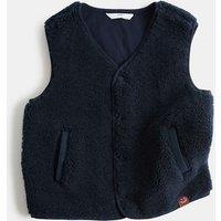 M&S Borg Vest Gilet (2-8 Yrs) Navy