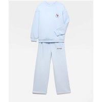 M&S 2 Piece NY Sweatshirt and Joggers Set Light Blue