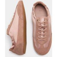 M&S Satin Trainers Blush