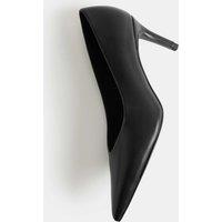 M&S Stiletto Heel Pointed Court Shoes Black