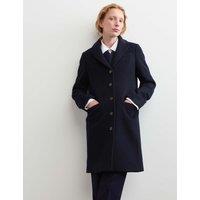 JAEGER Pure Wool Short Boyfriend Coat Navy