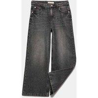 M&S Diamant Wide Leg Denim Jeans (6-16 Years) Grey