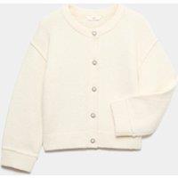 M&S Gem Button Cardigan (6-16 Yrs) Ecru