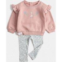 M&S Peter Rabbit Cotton Rich Outfit (0-3 Yrs) Pink Mix
